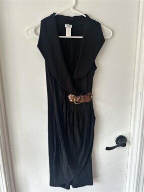 Cache Wrap Dress with Buckle